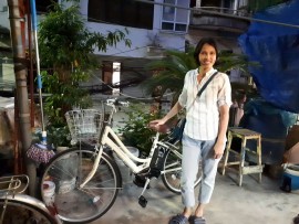 Chị Hà ở Hà Nội rất hài lòng về sản phẩm xe đạp điện Nhật tại Vân Hồ