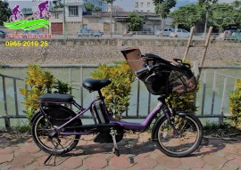 Xe đạp trợ lực Nhật Bản mẹ và bé yamaha pas kiss