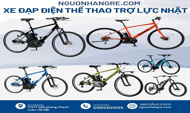 Xe đạp thể thao điện trợ lực Nhật Panasonic