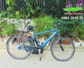 Xe đạp thể thao trợ lực  Brigestone Real stream màu xanh