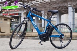 Xe đạp thể thao trợ lực Yamaha XL màu xanh