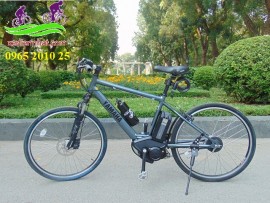Xe đạp thể thao trợ lực Yamaha 2016 màn hình tinh thể lỏng