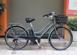 Xe đạp trợ lực Nhật Hydee.B màu bộ đội