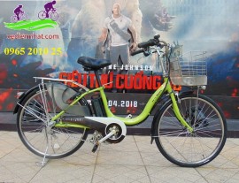 Xe đạp trợ lực Yamaha Pas Natura xanh cốm bánh 24 inch