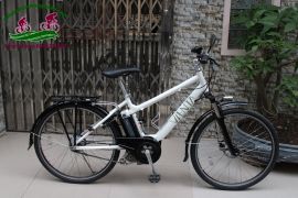 Xe đạp trợ lực Nhật Bản Vienta màu trắng