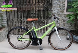 Xe đạp trợ lực Nhật Bản Vienta màu xanh cốm
