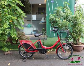 Xe đạp trợ lực Nhật Bản Yamaha baby màu đỏ