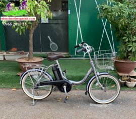 Xe đạp trợ lực Brigestone Assita bánh nhỏ màu xám