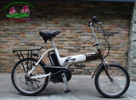 Xe đạp điện Nhật trợ lực gấp gọn panasonic off time