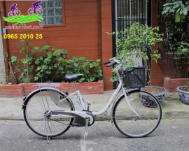 Xe đạp trợ lực Nhật Panasonic màu trắng