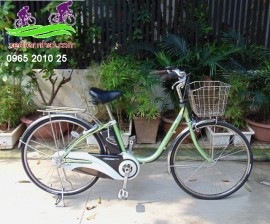 Xe đạp trợ lực Nhật Panasonic màu xanh