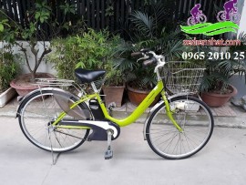 Xe đạp trợ lực Nhật Panasonic màu xanh dây âm sườn
