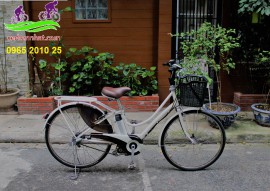 Xe đạp trợ lực Nhật Bản Yamaha pas ami màu trắng