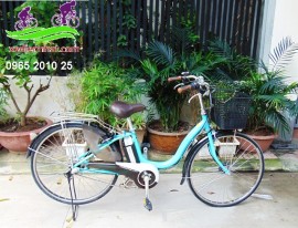 Xe đạp trợ lực Nhật Yamaha Natura xanh