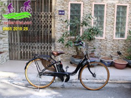 Xe đạp trợ lực Nhật Bản Yamaha pas Natura màu đen