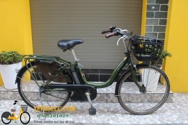 Xe đạp trợ lực Nhật Yamaha pas natura xanh rêu