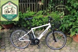 Xe đạp trợ lực Nhật thể thao Yamaha phiên bản màu trắng